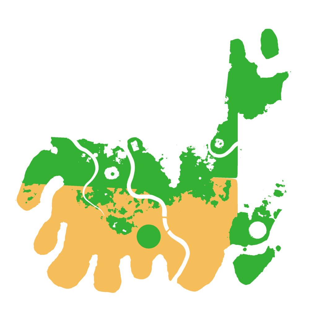 Biome Rust Map: Procedural Map, Size: 3500, Seed: 420861423