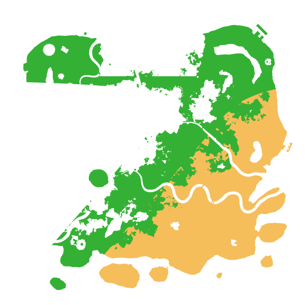 Biome Rust Map: Procedural Map, Size: 4500, Seed: 1387722859