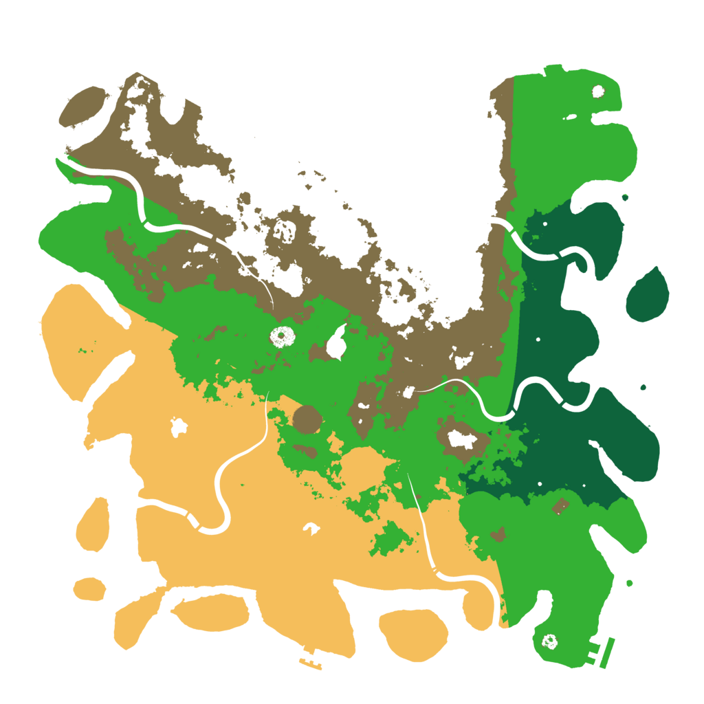 Biome Rust Map: Procedural Map, Size: 4500, Seed: 44133722