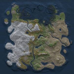 Thumbnail Rust Map: Procedural Map, Size: 4250, Seed: 1774913359, 18 Monuments