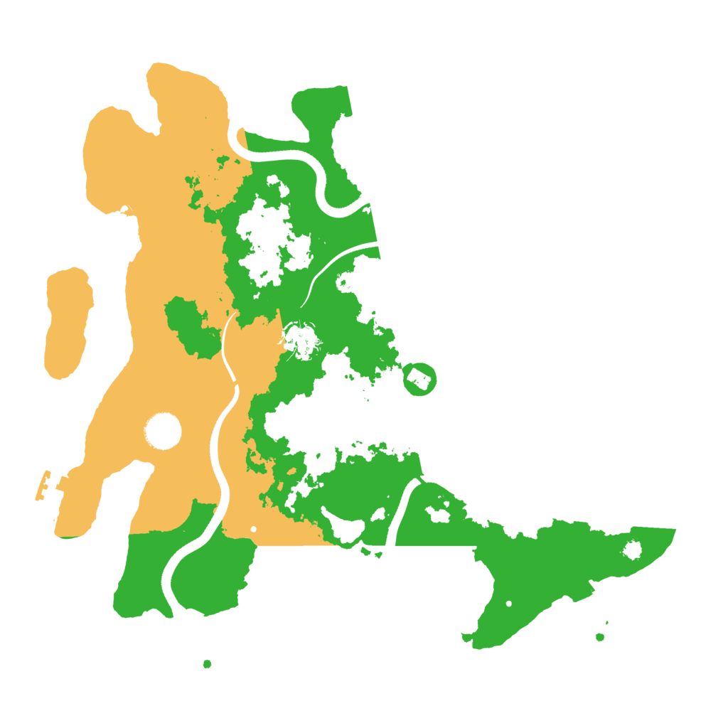 Biome Rust Map: Procedural Map, Size: 3500, Seed: 60491457