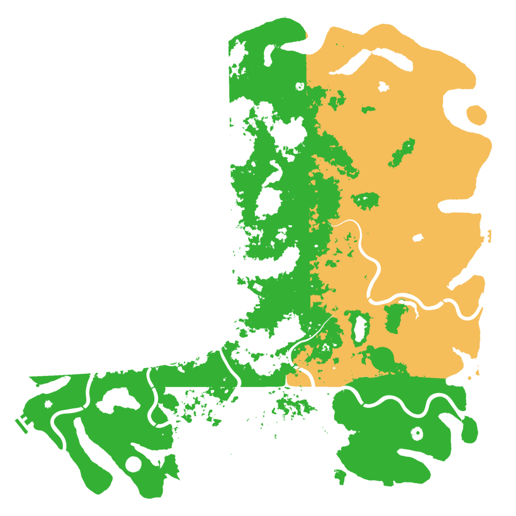 Biome Rust Map: Procedural Map, Size: 6000, Seed: 77591992