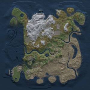 Thumbnail Rust Map: Procedural Map, Size: 3750, Seed: 571351084, 14 Monuments