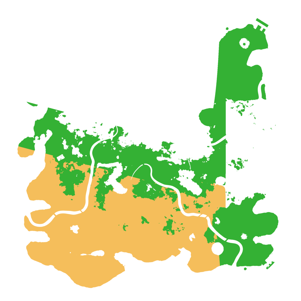 Biome Rust Map: Procedural Map, Size: 4500, Seed: 1458355672