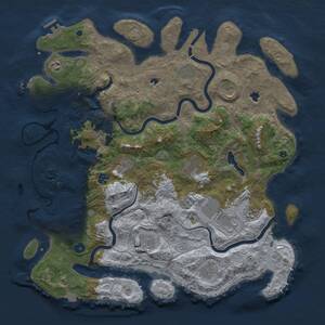 Thumbnail Rust Map: Procedural Map, Size: 4500, Seed: 1594688824, 17 Monuments