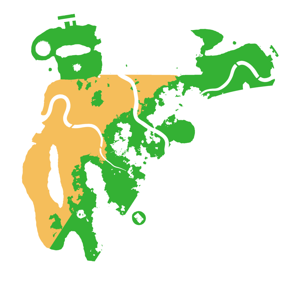 Biome Rust Map: Procedural Map, Size: 3500, Seed: 842355417