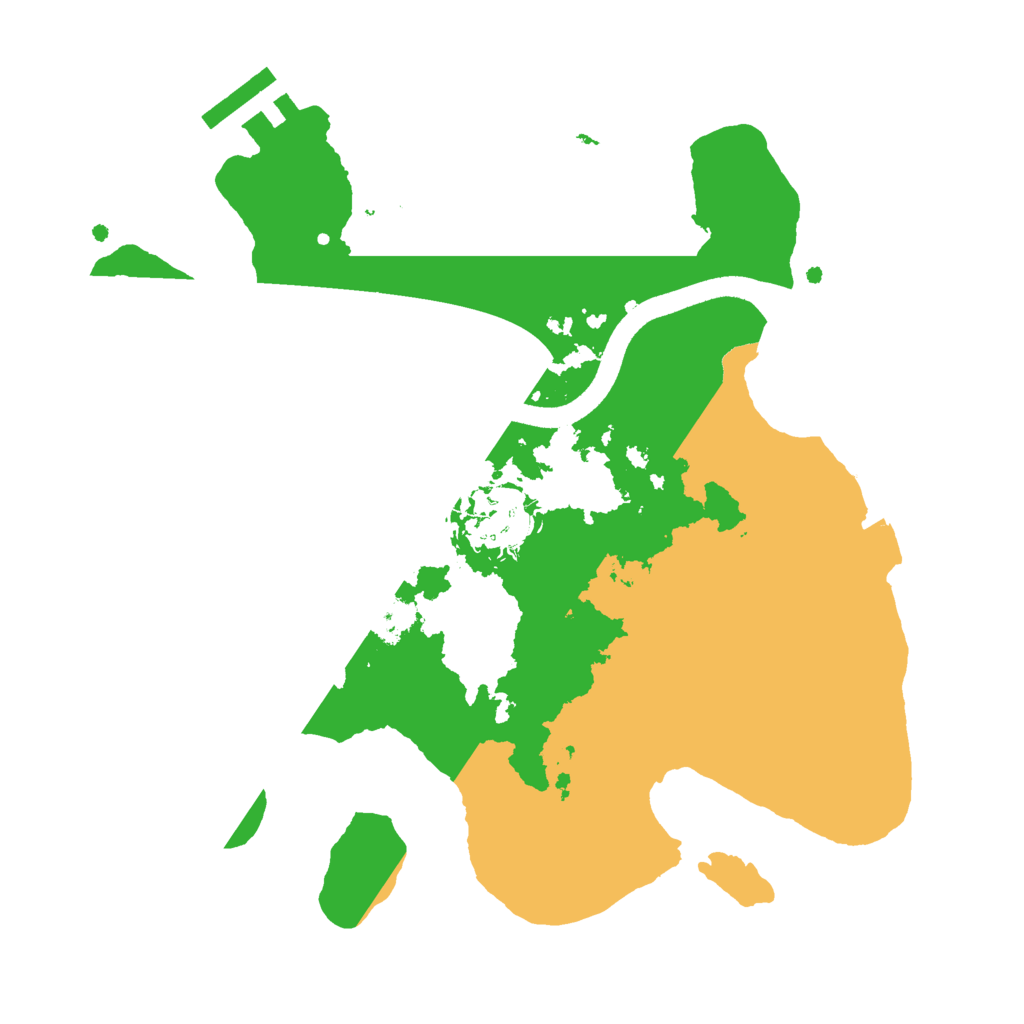 Biome Rust Map: Procedural Map, Size: 2500, Seed: 1360722729