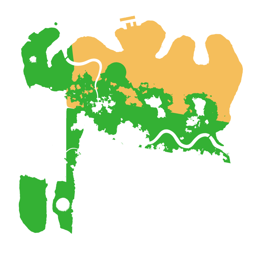 Biome Rust Map: Procedural Map, Size: 3500, Seed: 958635263