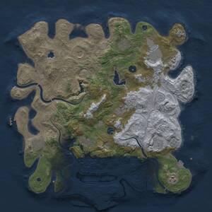 Thumbnail Rust Map: Procedural Map, Size: 4250, Seed: 1079526092, 19 Monuments
