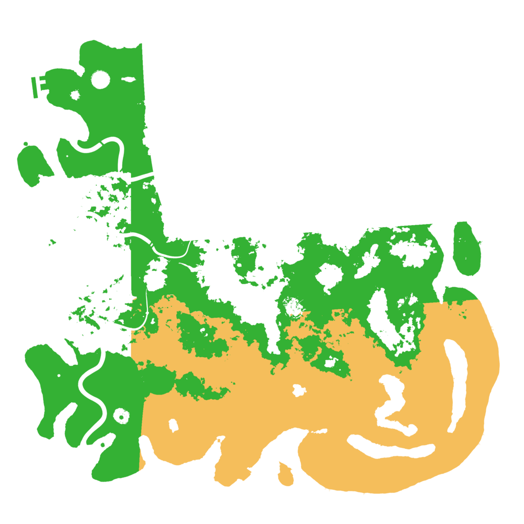 Biome Rust Map: Procedural Map, Size: 5000, Seed: 343420