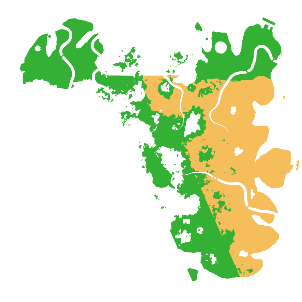 Biome Rust Map: Procedural Map, Size: 4500, Seed: 1295094457