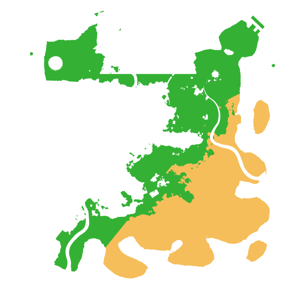 Biome Rust Map: Procedural Map, Size: 3700, Seed: 1971128490