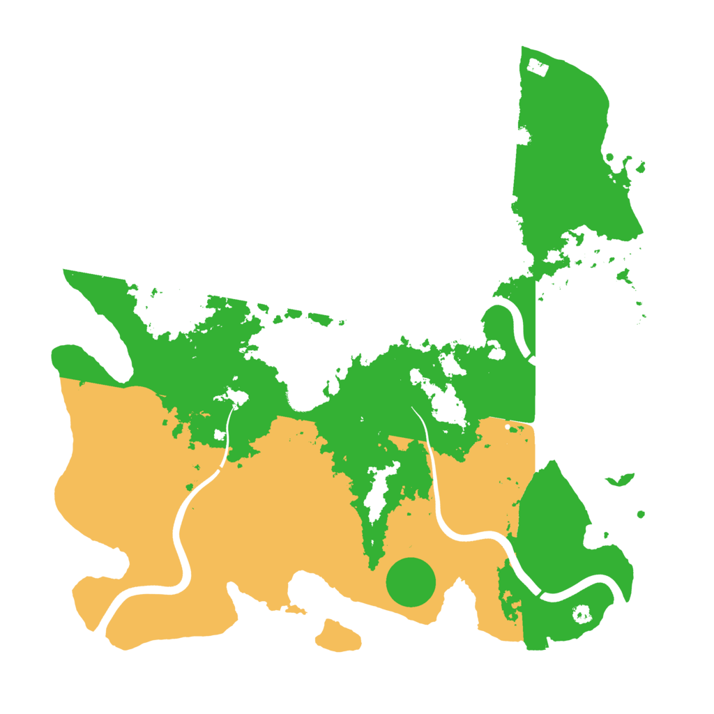Biome Rust Map: Procedural Map, Size: 3800, Seed: 60826