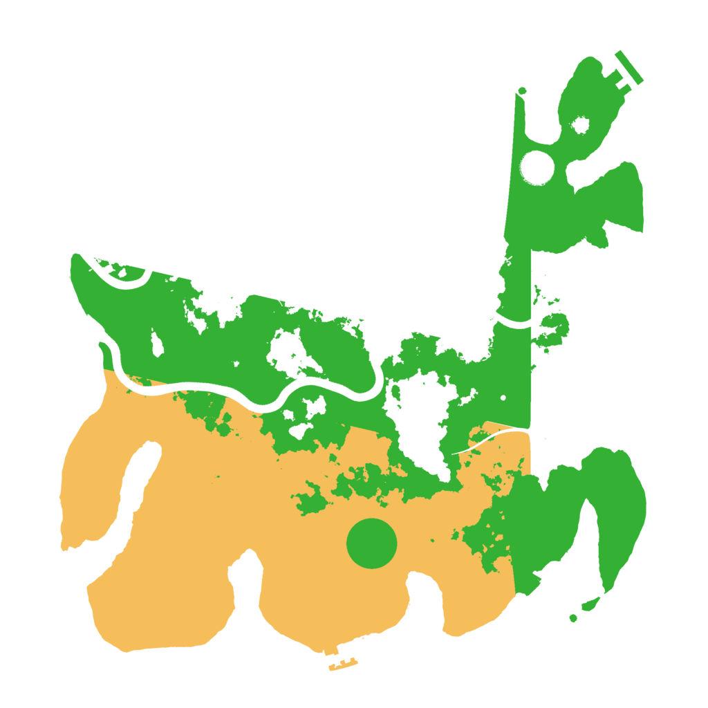 Biome Rust Map: Procedural Map, Size: 3700, Seed: 338576721