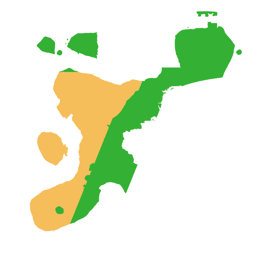 Biome Rust Map: Procedural Map, Size: 2000, Seed: 2133611592