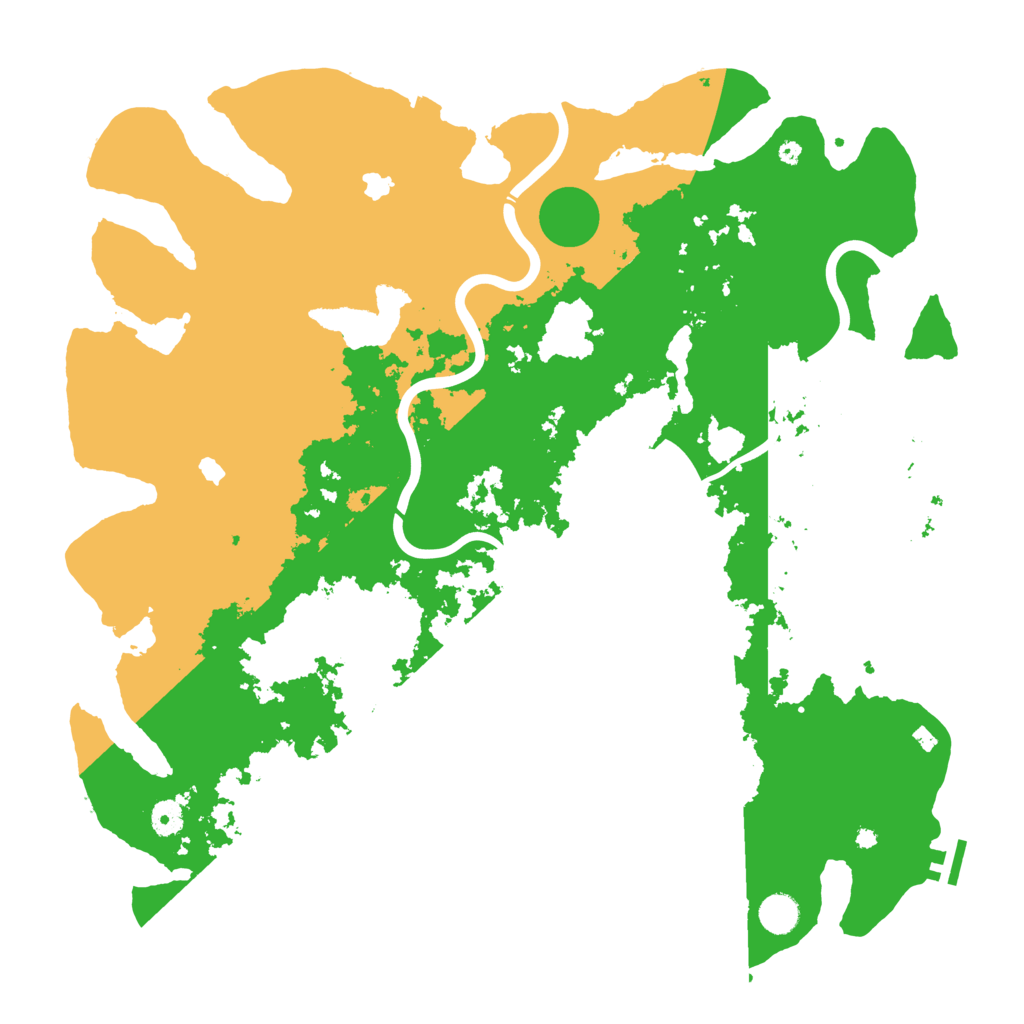 Biome Rust Map: Procedural Map, Size: 4500, Seed: 135002378