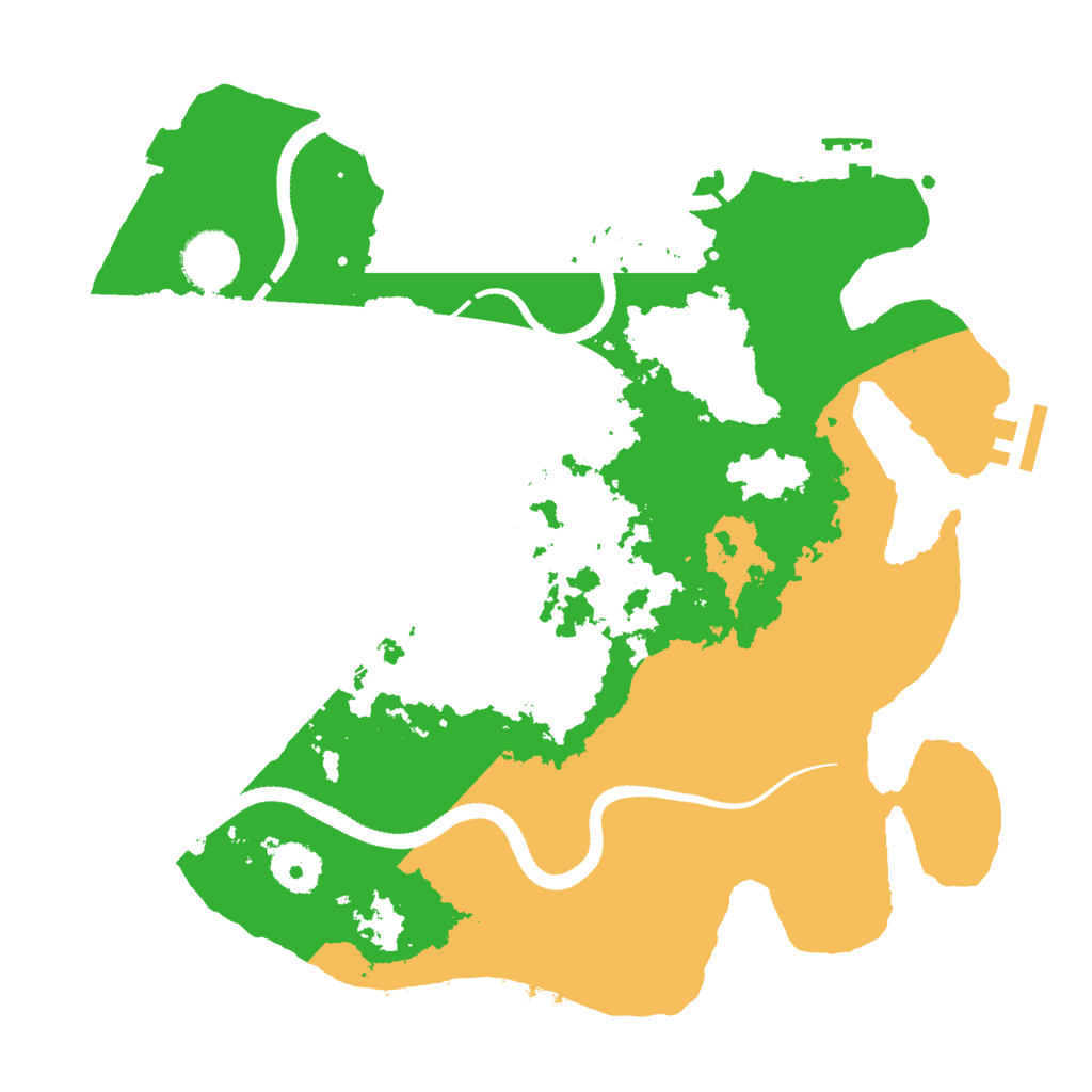 Biome Rust Map: Procedural Map, Size: 3300, Seed: 270523416