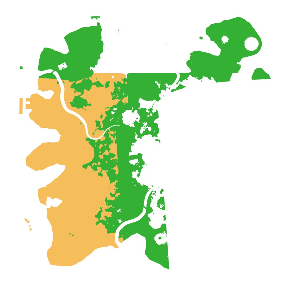 Biome Rust Map: Procedural Map, Size: 3700, Seed: 645616651