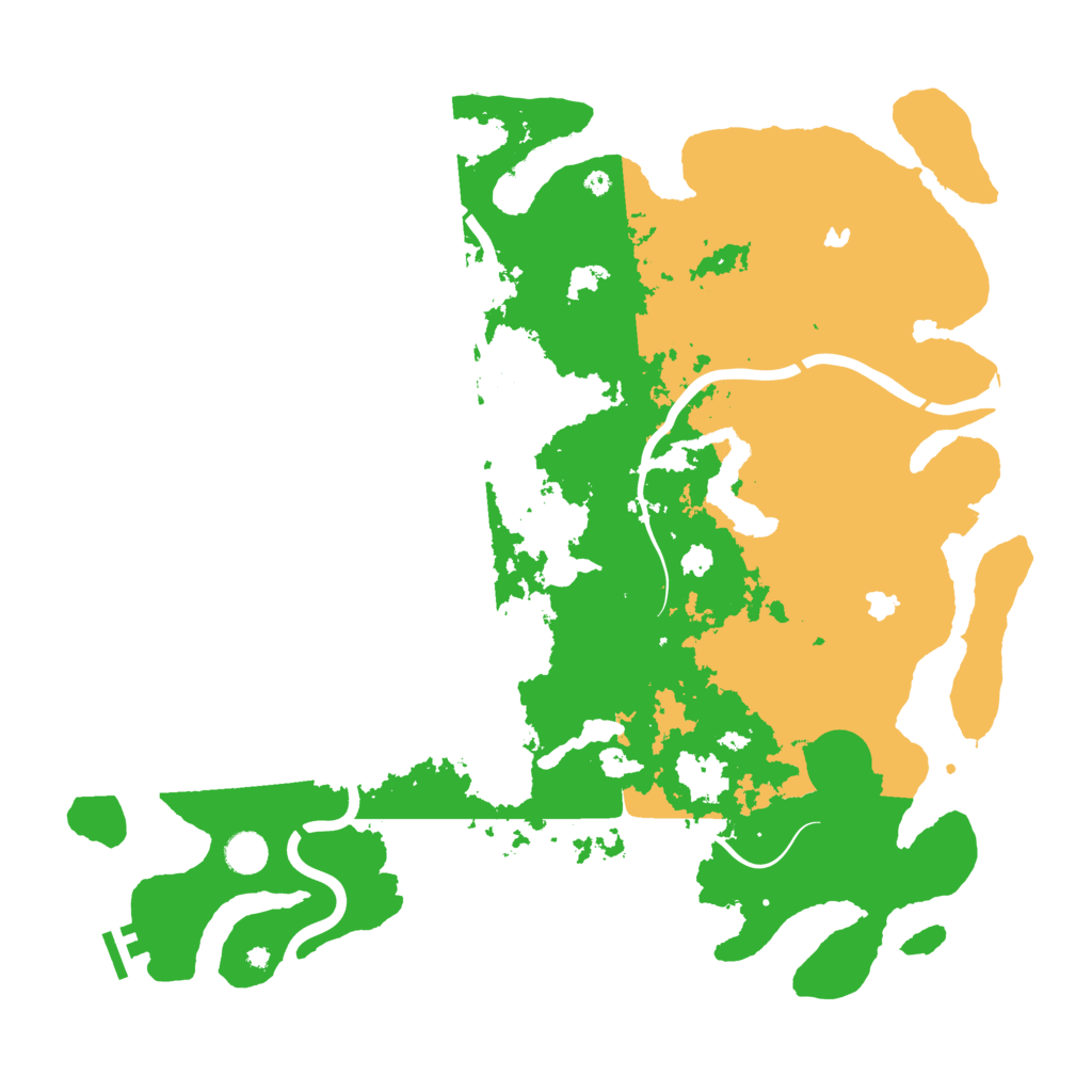 Biome Rust Map: Procedural Map, Size: 4500, Seed: 647976922