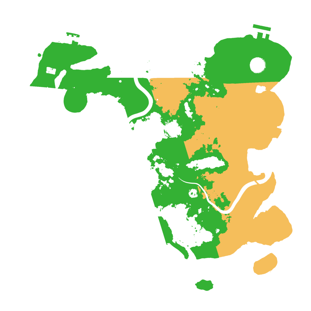Biome Rust Map: Procedural Map, Size: 3500, Seed: 334209005