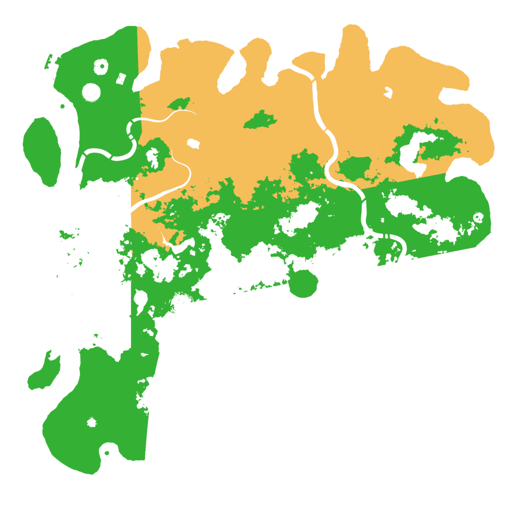 Biome Rust Map: Procedural Map, Size: 5000, Seed: 537250025