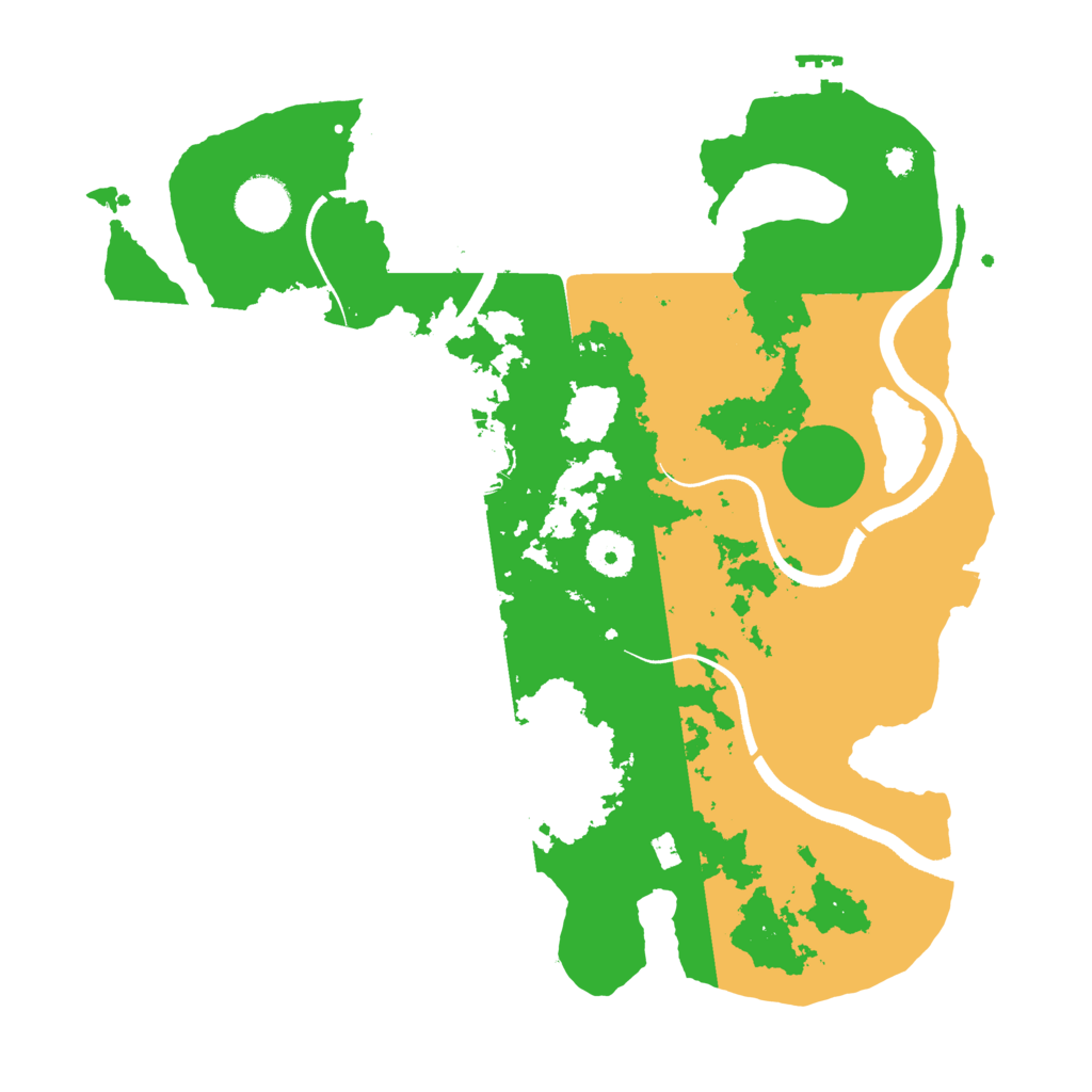 Biome Rust Map: Procedural Map, Size: 3500, Seed: 1829923550