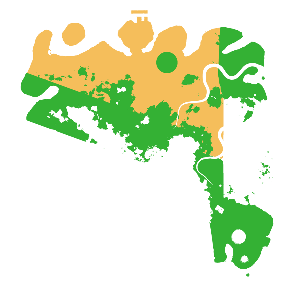 Biome Rust Map: Procedural Map, Size: 3700, Seed: 557320493