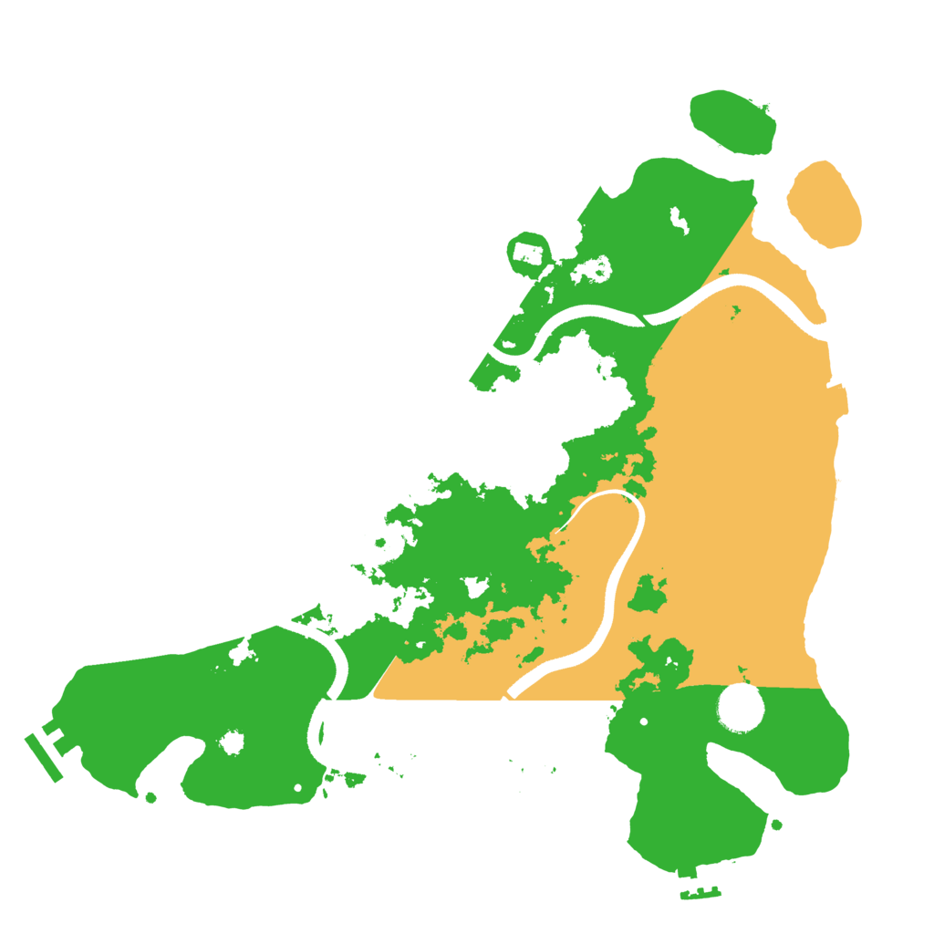 Biome Rust Map: Procedural Map, Size: 3500, Seed: 516412024