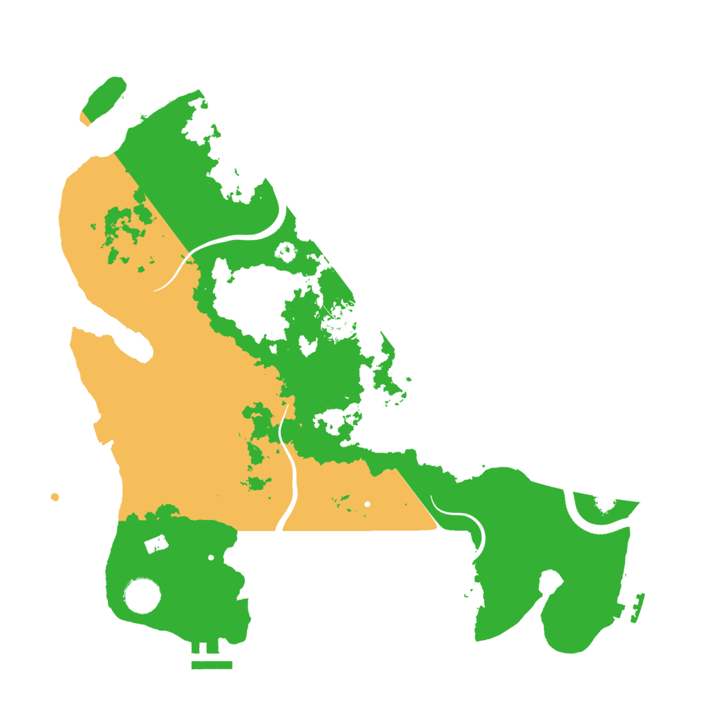 Biome Rust Map: Procedural Map, Size: 3500, Seed: 1158496164