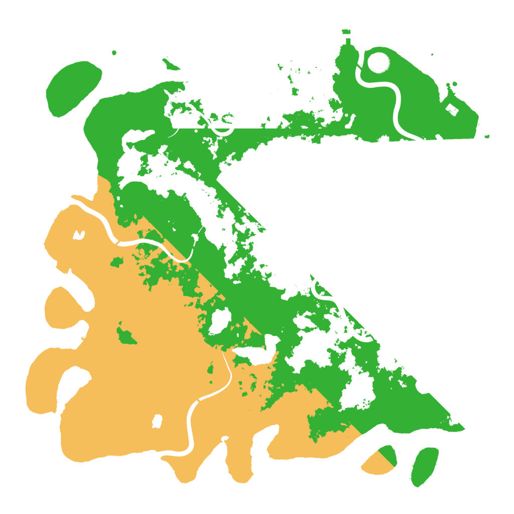 Biome Rust Map: Procedural Map, Size: 4500, Seed: 114627276
