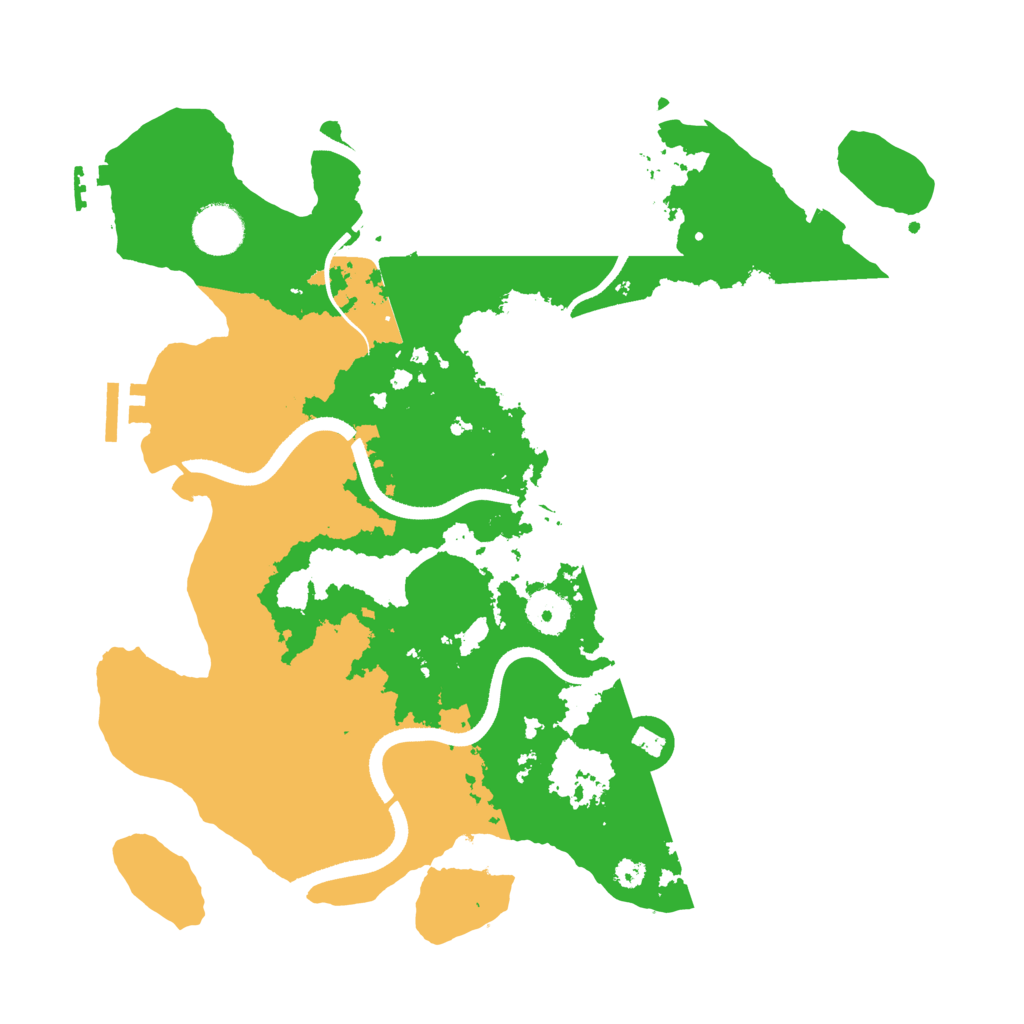 Biome Rust Map: Procedural Map, Size: 3500, Seed: 1437595879