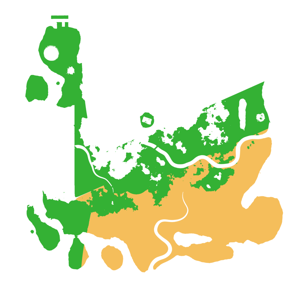 Biome Rust Map: Procedural Map, Size: 3500, Seed: 68644204