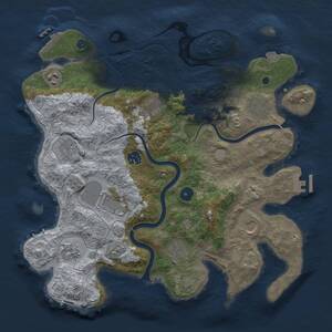 Thumbnail Rust Map: Procedural Map, Size: 3750, Seed: 968582505, 16 Monuments