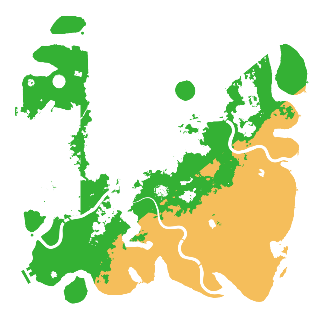 Biome Rust Map: Procedural Map, Size: 4500, Seed: 1136889459