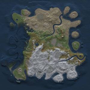 Thumbnail Rust Map: Procedural Map, Size: 3750, Seed: 559457519, 14 Monuments