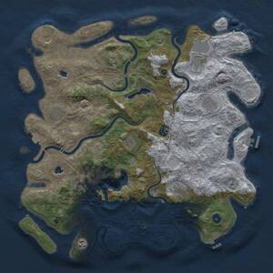 Thumbnail Rust Map: Procedural Map, Size: 4500, Seed: 1978836489, 17 Monuments