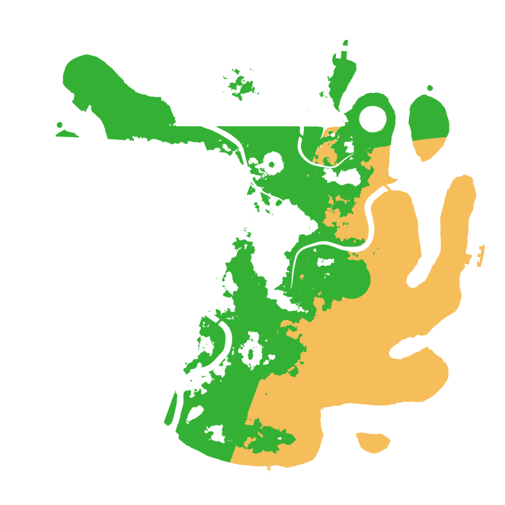 Biome Rust Map: Procedural Map, Size: 3500, Seed: 7777116