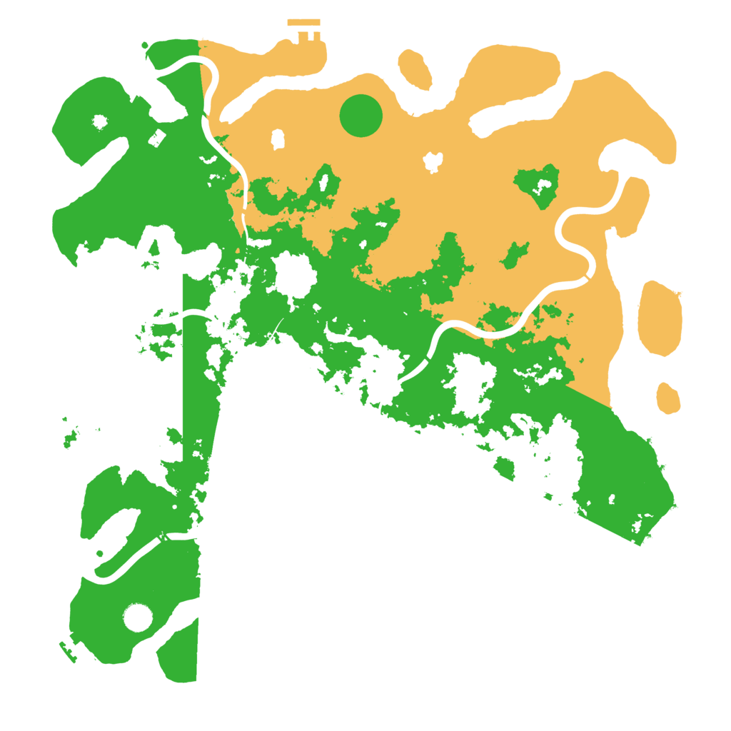 Biome Rust Map: Procedural Map, Size: 4500, Seed: 1141332814