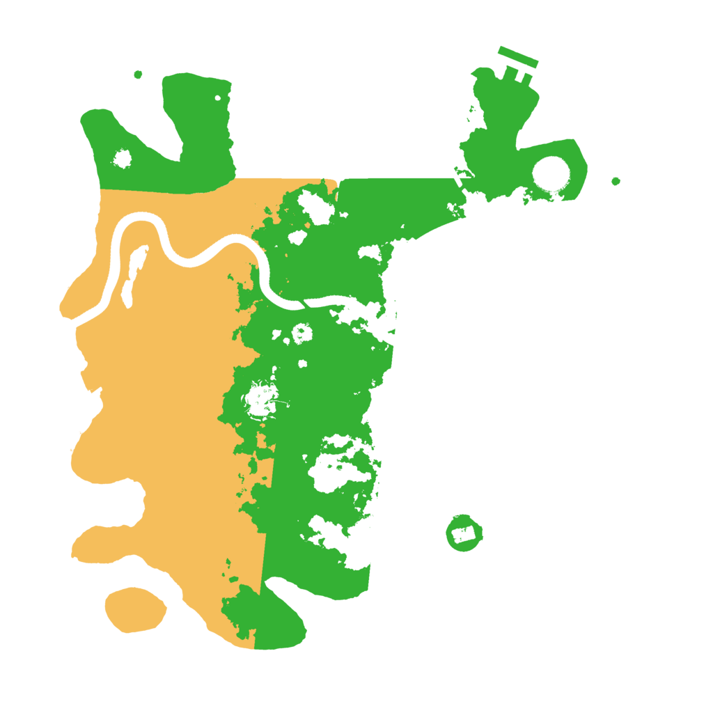 Biome Rust Map: Procedural Map, Size: 3500, Seed: 1834402358