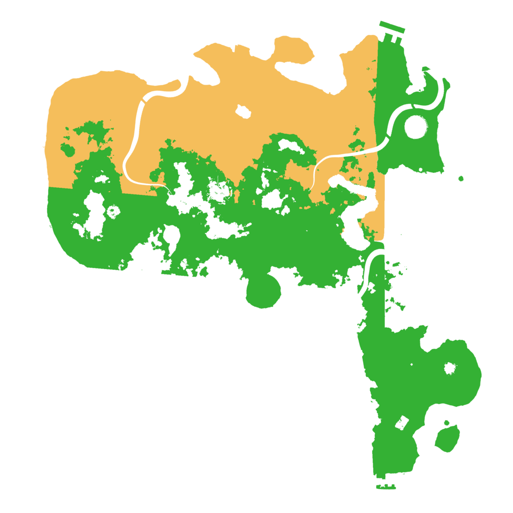 Biome Rust Map: Procedural Map, Size: 4000, Seed: 464328