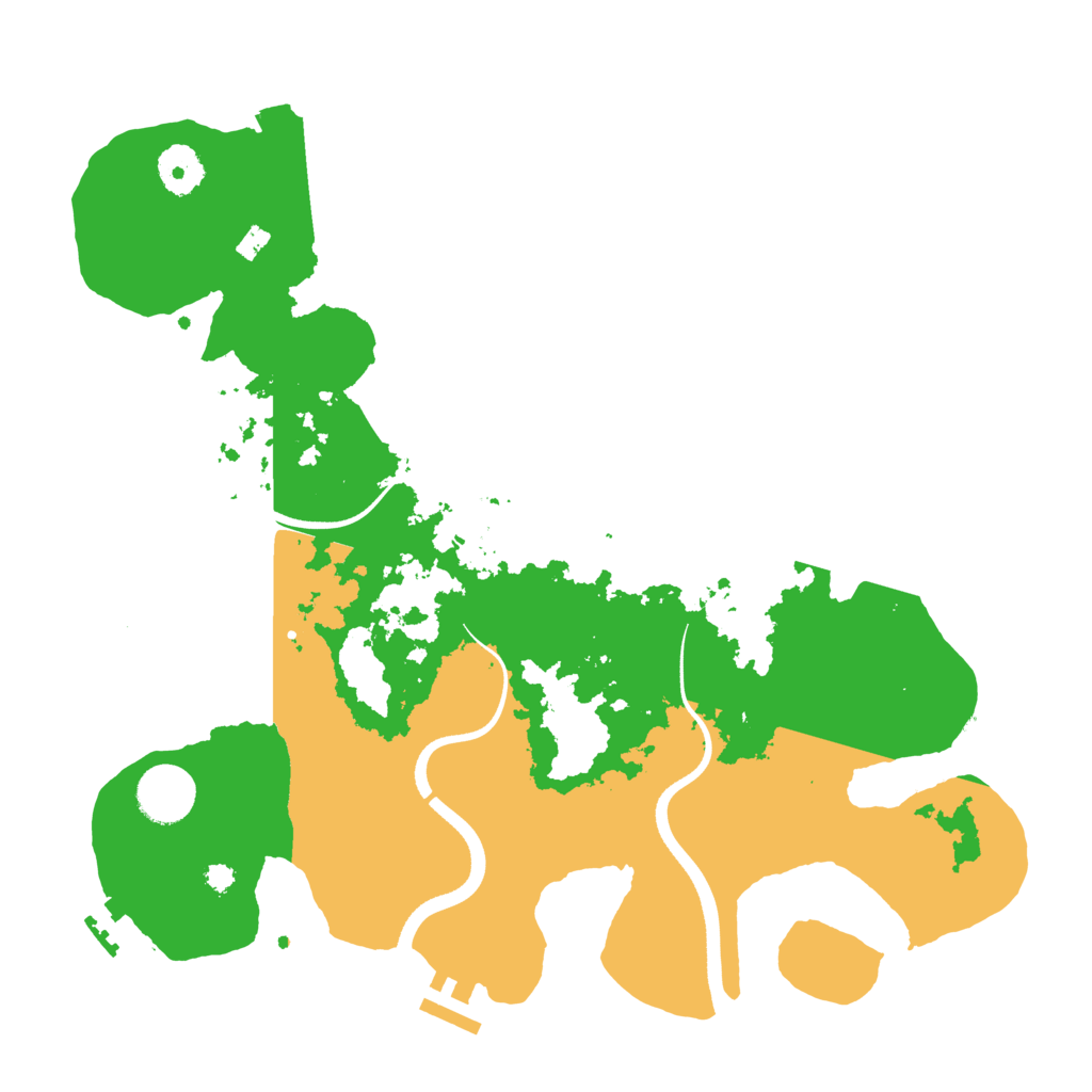 Biome Rust Map: Procedural Map, Size: 3500, Seed: 1324646204