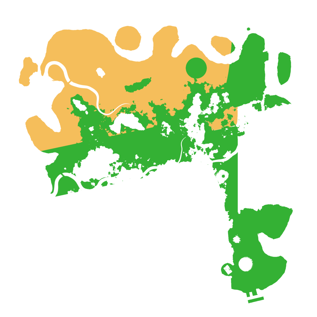 Biome Rust Map: Procedural Map, Size: 4000, Seed: 1553239504