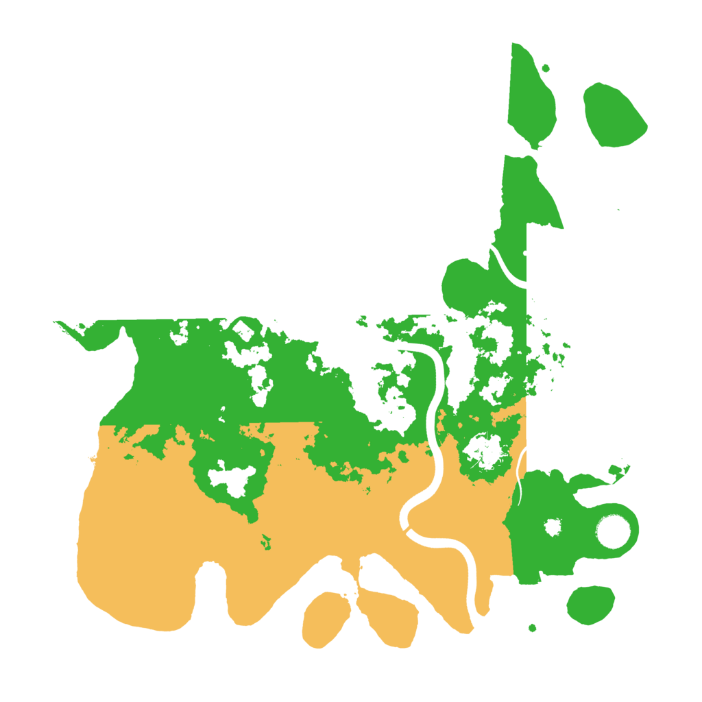 Biome Rust Map: Procedural Map, Size: 3700, Seed: 74826727