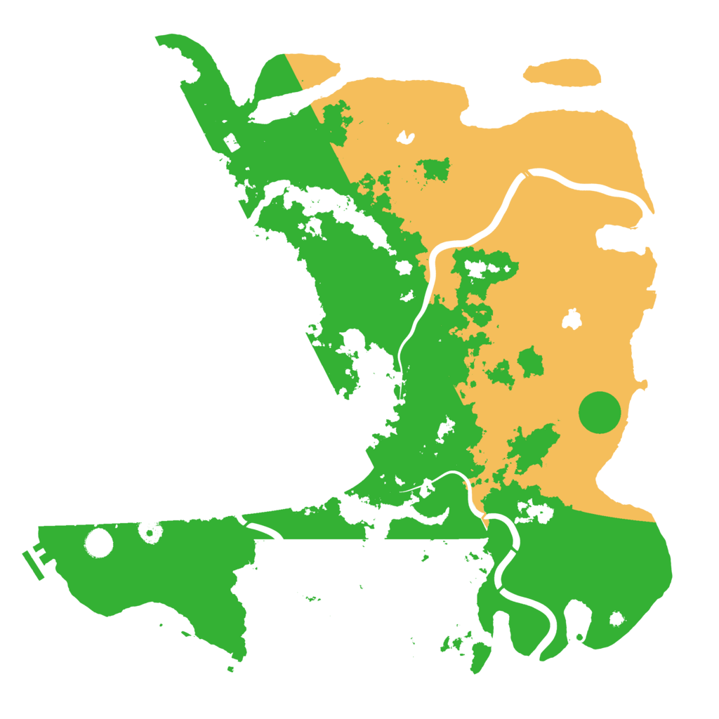 Biome Rust Map: Procedural Map, Size: 4500, Seed: 876816796
