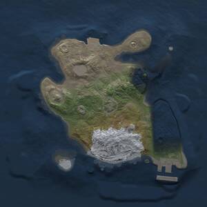 Thumbnail Rust Map: Procedural Map, Size: 2000, Seed: 1612451149, 3 Monuments