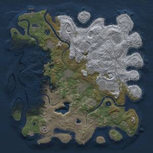 Thumbnail Rust Map: Procedural Map, Size: 4250, Seed: 927724172, 16 Monuments