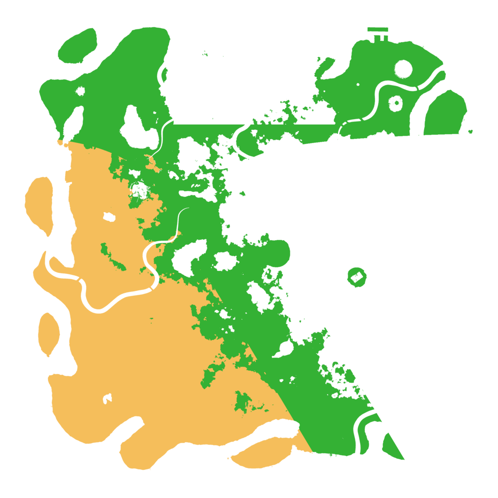 Biome Rust Map: Procedural Map, Size: 4900, Seed: 254608174