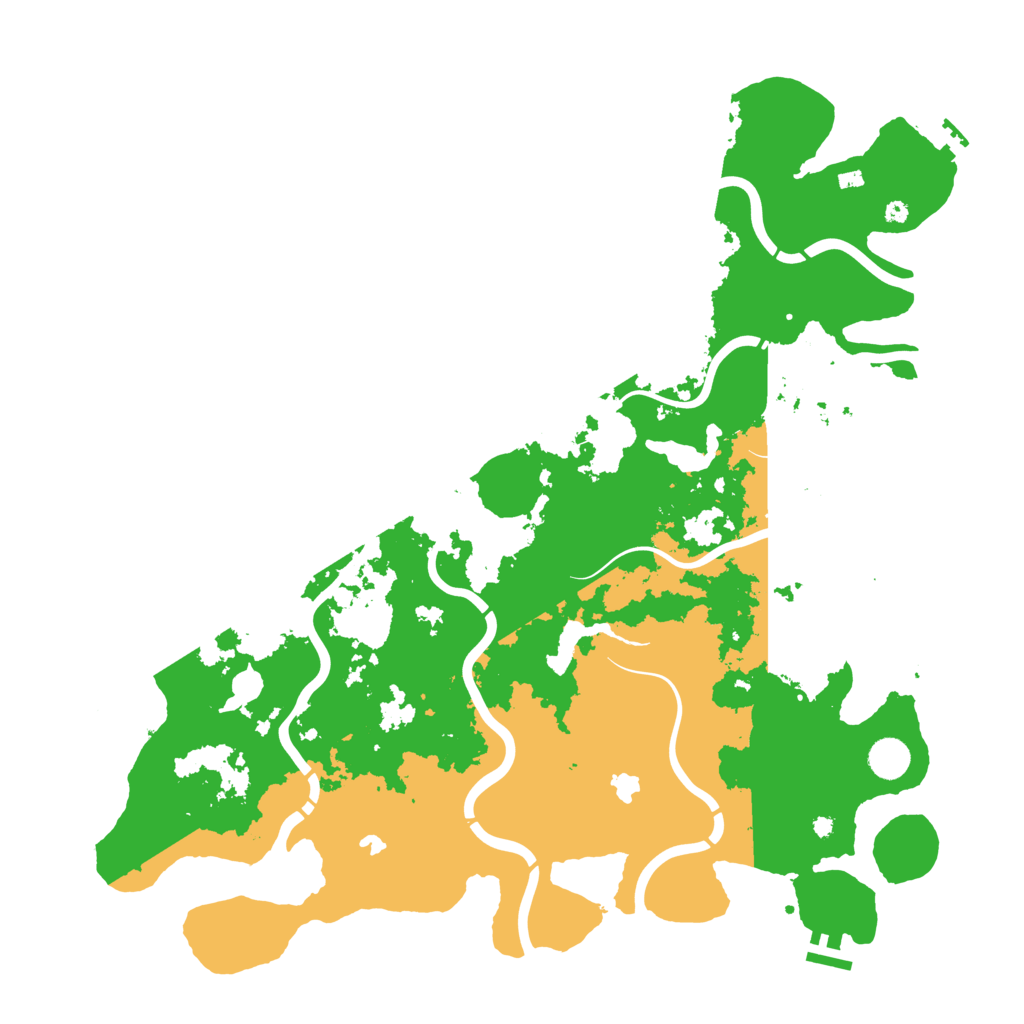 Biome Rust Map: Procedural Map, Size: 4500, Seed: 697811878