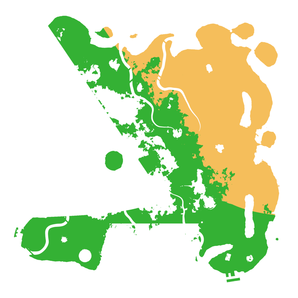 Biome Rust Map: Procedural Map, Size: 4500, Seed: 1576785537