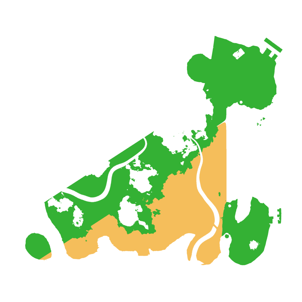 Biome Rust Map: Procedural Map, Size: 3000, Seed: 77135